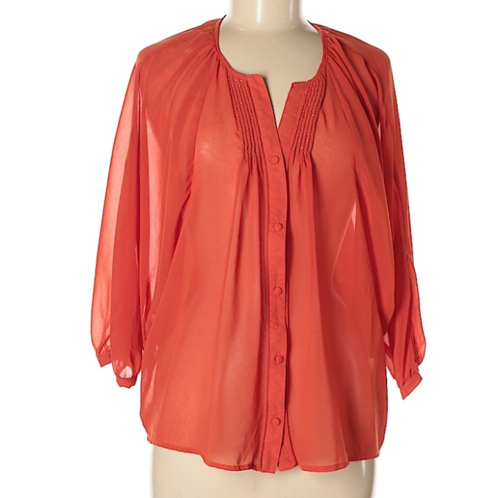 Black Rainn sheer blouse
